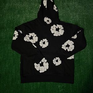 Black and White Patterned Men's Hoodie